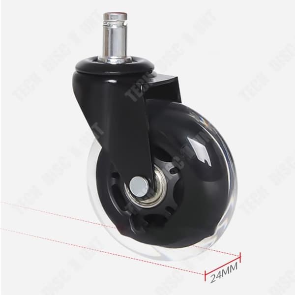 TD® Heavy Duty Heavy Duty Kontor Hjul Hjul Hjul 22mm Tyst lager Skydda matta Byte Fåtölj Golv Skrivbord