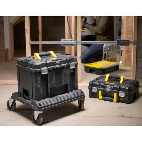 Modul med hjul - STANLEY - Tstak-Fatmax - 4 svängbara hjul - Max kapacitet 100kg - Polypropylen