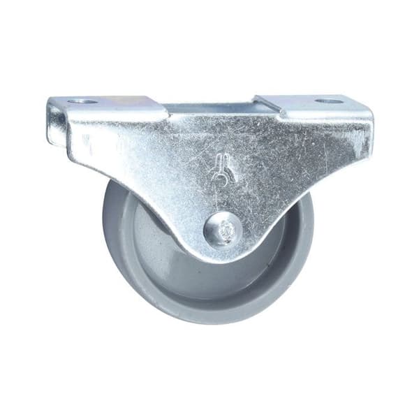Hjul - länkhjul DÖner + styrhjul - 791140 - Döner + styrhjul Fasta länkhjul, 45 x 17 mm, grå möbelplast,