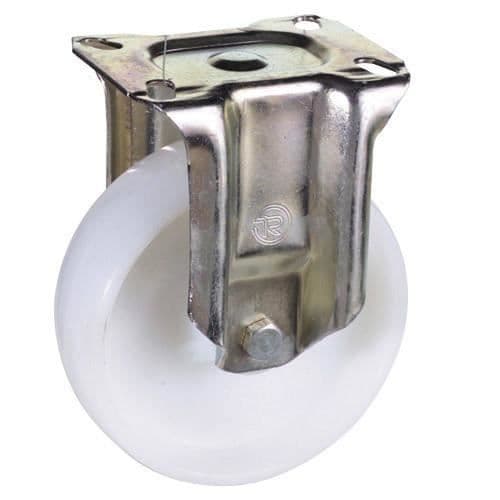 Industriell caster nylon fast platta 80 mm