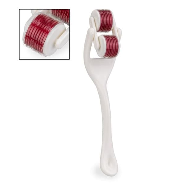 Dubbel Wartenberg-hjul med 9 rader i vitt och rött - KÄRLEK OCH VIBBAR