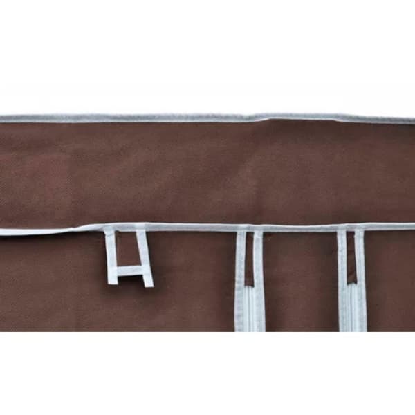 vidaXL Garderober 2 stk brun stoff