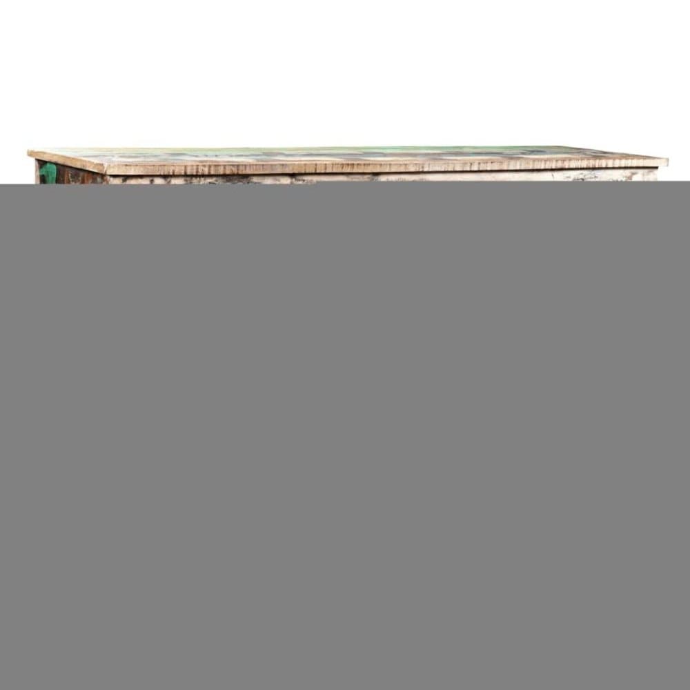 vidaXL Byrå antik återvunnet trä 16 lådor flerfärgad