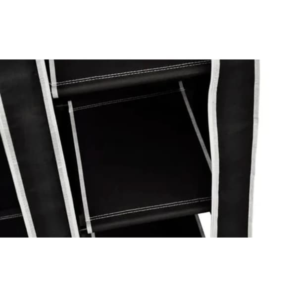 vidaXL foldeskab 2 stk. sort