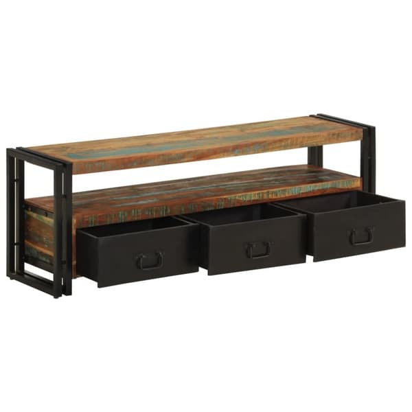 vidaXL tv-skab 120x30x40 cm massivt genbrugstræ