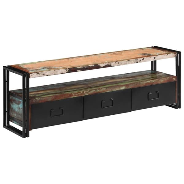 vidaXL tv-skab 120x30x40 cm massivt genbrugstræ