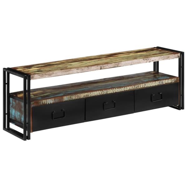 vidaXL tv-skab 120x30x40 cm massivt genbrugstræ