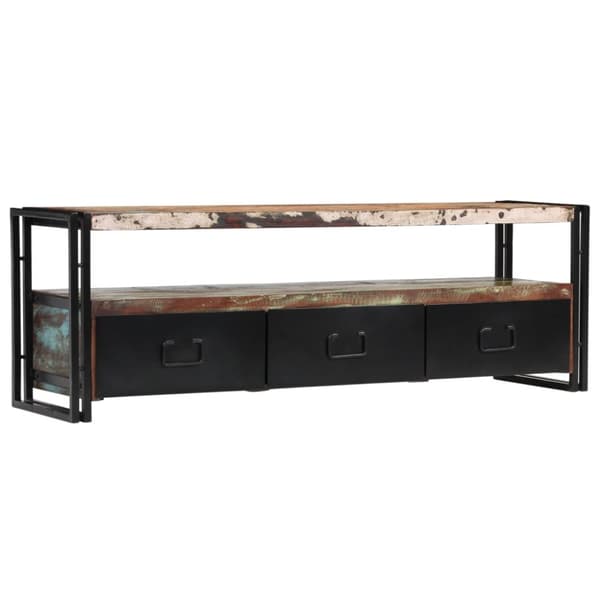 vidaXL tv-skab 120x30x40 cm massivt genbrugstræ