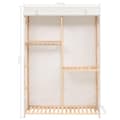 Miniatyrbillede 7 af 9: vidaXL tøjgarderobe i 3 niveauer 110x40x170 cm