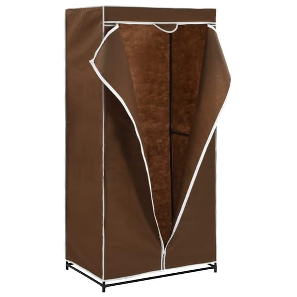 vidaXL klædeskab 75 x 50 x 160 cm brun