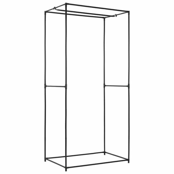 vidaXL klædeskab 75x50x160 cm cremefarvet