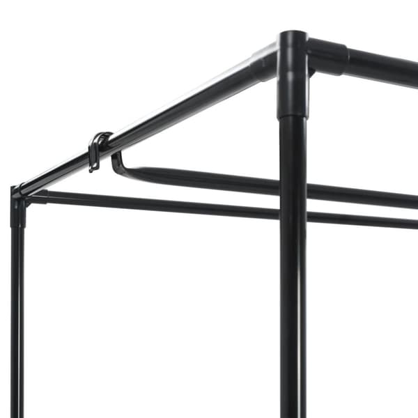 vidaXL klædeskab 75x50x160 cm cremefarvet