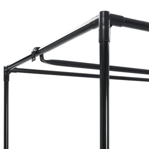 vidaXL klædeskab 75 x 50 x 160 cm sort