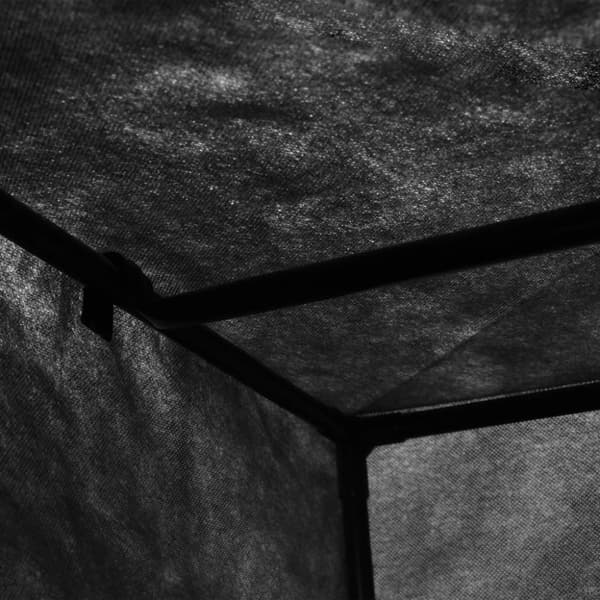 vidaXL klædeskab 75 x 50 x 160 cm sort