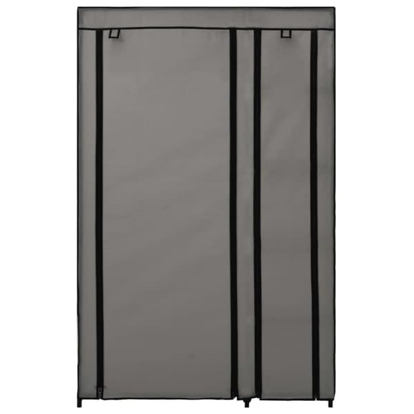 vidaXL foldbart klædeskab 110 x 45 x 175 cm stof grå