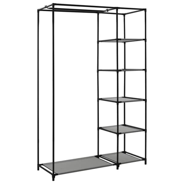 vidaXL foldbart klædeskab 110 x 45 x 175 cm stof grå