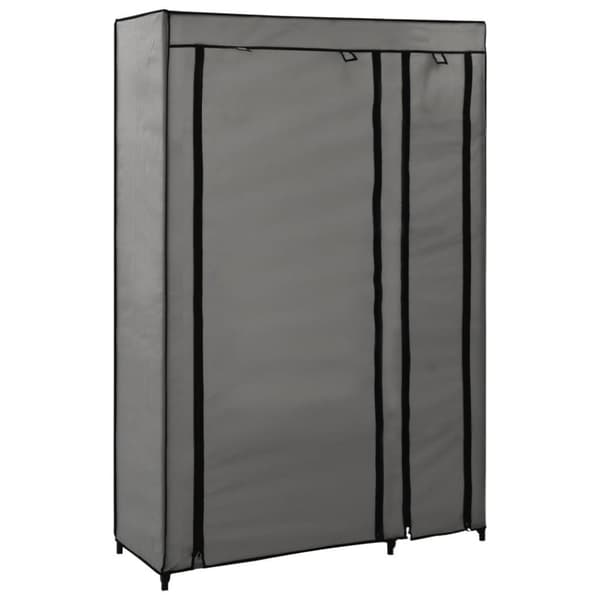 vidaXL foldbart klædeskab 110 x 45 x 175 cm stof grå