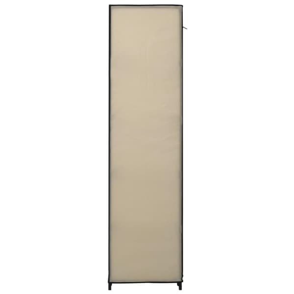 vidaXL foldbart klædeskab 110 x 45 x 175 cm stof cremefarvet