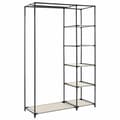 Miniatyrbillede 6 af 8: vidaXL foldbart klædeskab 110 x 45 x 175 cm stof cremefarvet