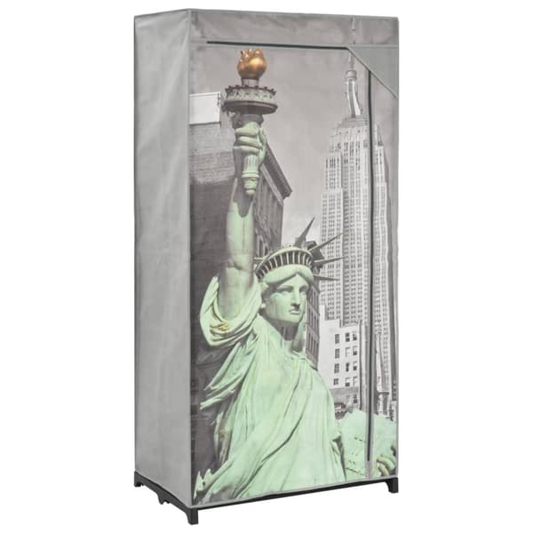 vidaXL Vaatekaappi New York 75x45x160 cm kangas