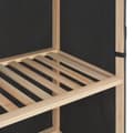 Miniatyrbillede 5 af 7: vidaXL klædeskab i 3 niveauer 110 x 40 x 170 cm stof grå