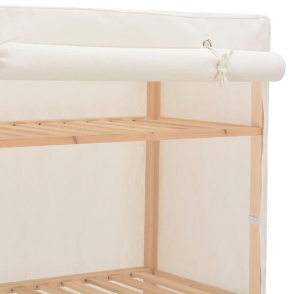 vidaXL klædeskab 79x40x170 cm stof hvid