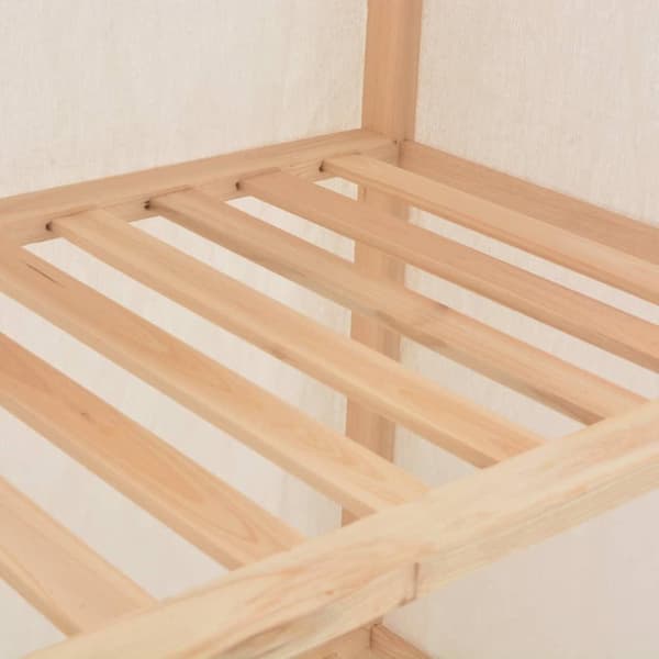 vidaXL klædeskab 79x40x170 cm stof hvid