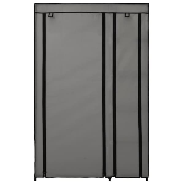 vidaXL Sammenleggbare garderober 2 stk grå 110x45x175 cm stoff