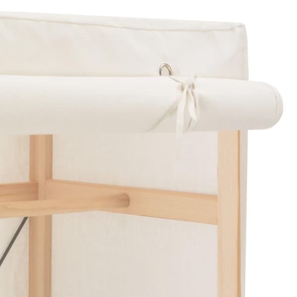 vidaXL Garderobeskap hvit 79x40x170 cm stoff