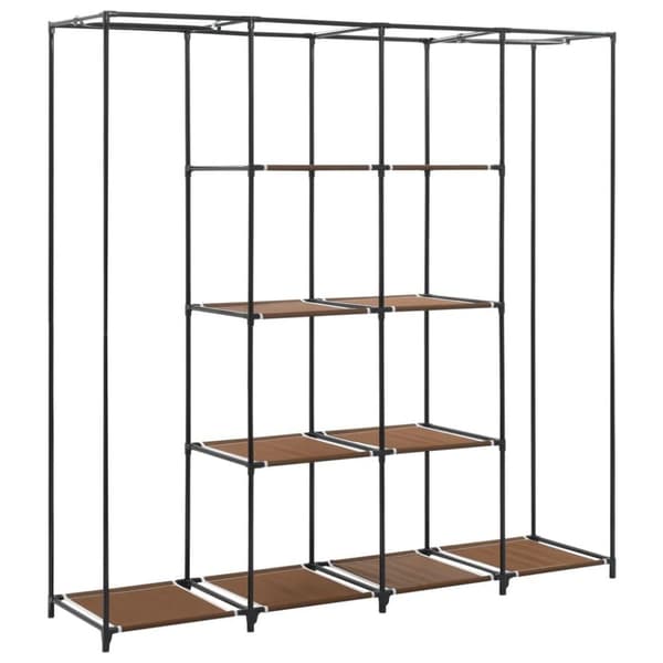 vidaXL klædeskab med 4 rum 175 x 45 x 170 cm brun