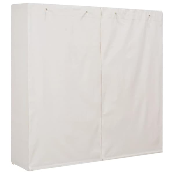vidaXL Garderob 173x40x170 cm vit tyg