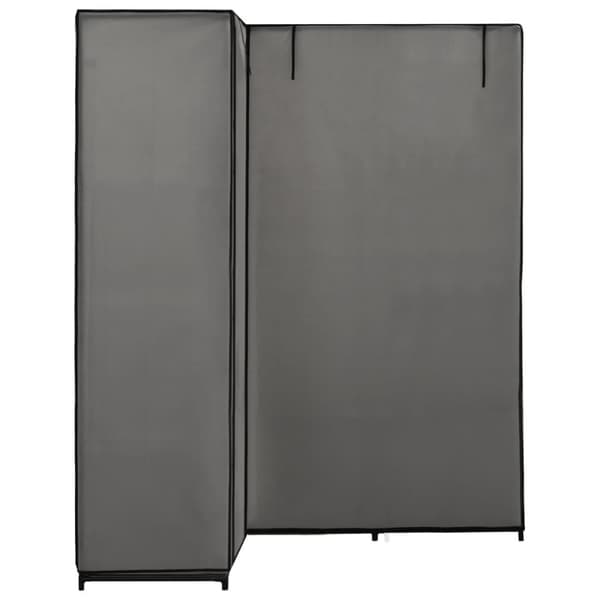 vidaXL hjørneklædeskab 130 x 87 x 169 cm grå