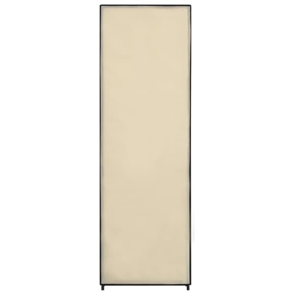 vidaXL klædeskab 87 x 49 x 159 cm stof cremefarvet