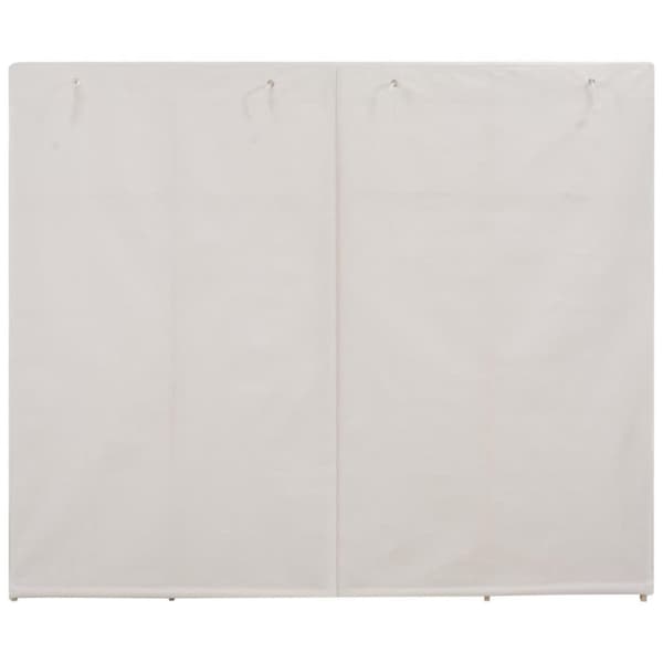 vidaXL klædeskab 200 x 40 x 170 cm stof hvid