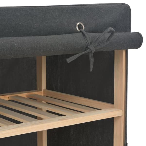 vidaXL klædeskab 135 x 40 x 170 cm stof grå