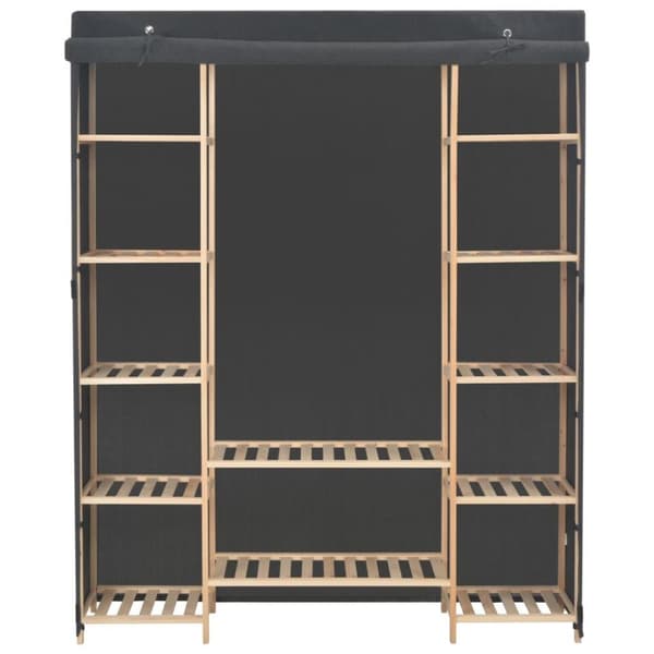 vidaXL klædeskab 135 x 40 x 170 cm stof grå