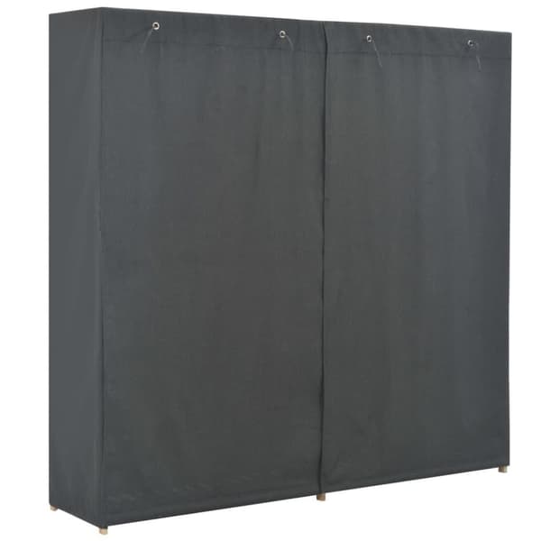 vidaXL klædeskab 200 x 40 x 170 cm stof grå