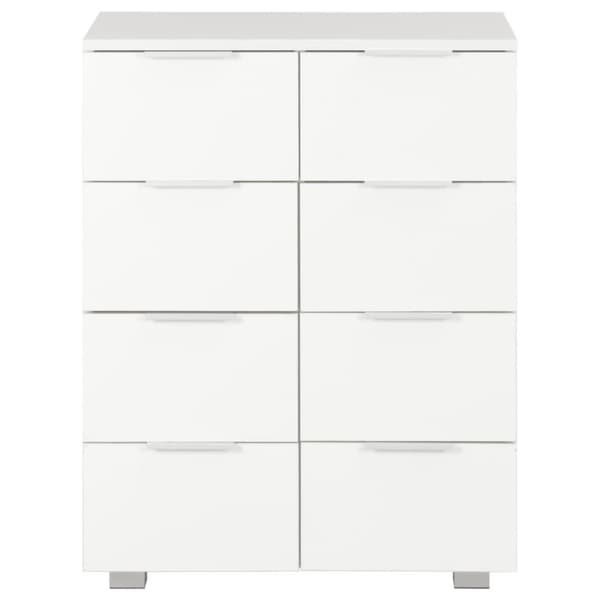 vidaXL Skjenk høyglans hvit 60x35x80 cm sponplate