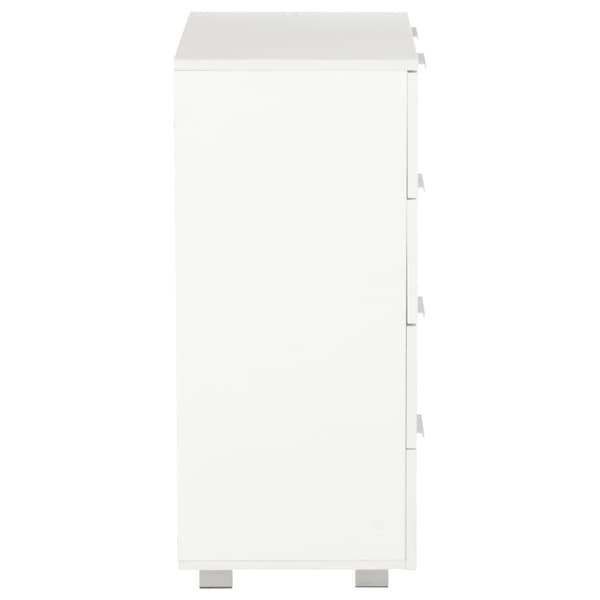 vidaXL Skjenk høyglans hvit 60x35x80 cm sponplate