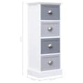 Miniatyrbilde 6 av 8: vidaXL Sideskap 35x30x90 cm keisertre