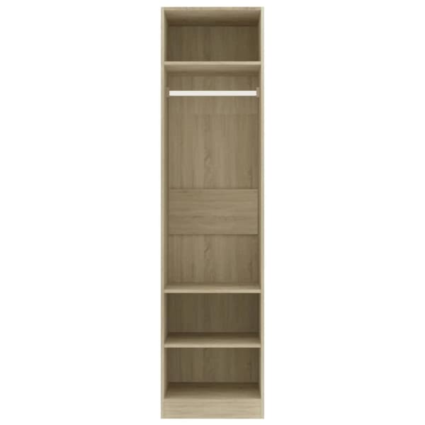 vidaXL klædeskab 50 x 50 x 200 cm spånplade sonoma-eg
