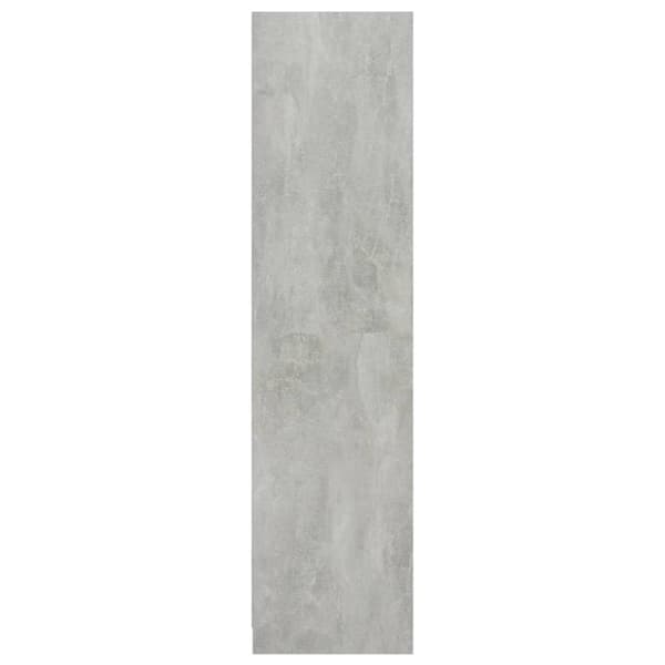 vidaXL Garderobe betonggrå 50x50x200 cm sponplate