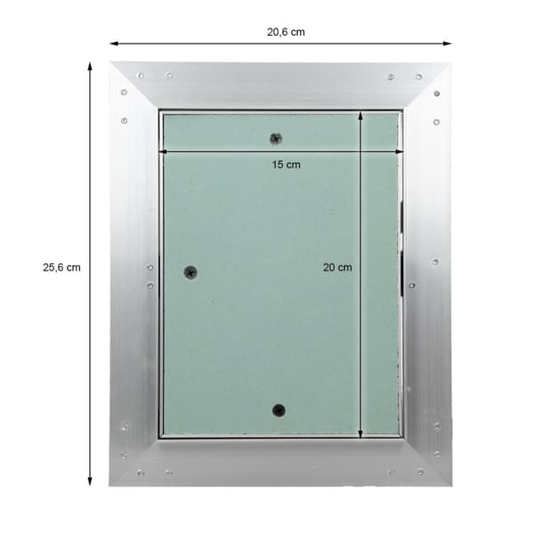 ECD Germany versioläppärevisio-ovi kipsilevy 150x200mm kipsilevy 12,5mm alumiinirunko korjaus huolto-ovien huoltoluukku huolto siivousläppien