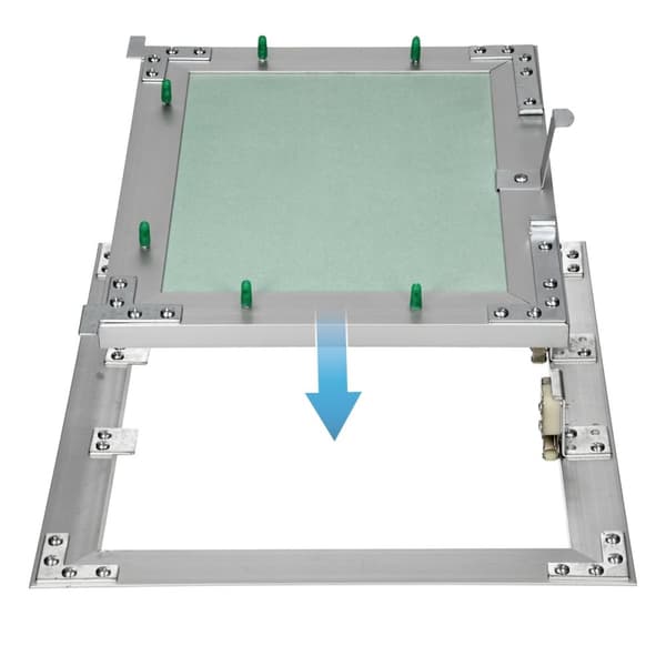 ECD Germany revisionslucka revisionsdörr gipsskivainsats 250x300mm gipsskiva 12,5 mm aluminiumram revisionsunderhåll dörrunderhållslucka underhåll