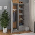Miniatyrbild 3 av 10: vidaXL Garderob betonggrå 80x52x180 cm spånskiva
