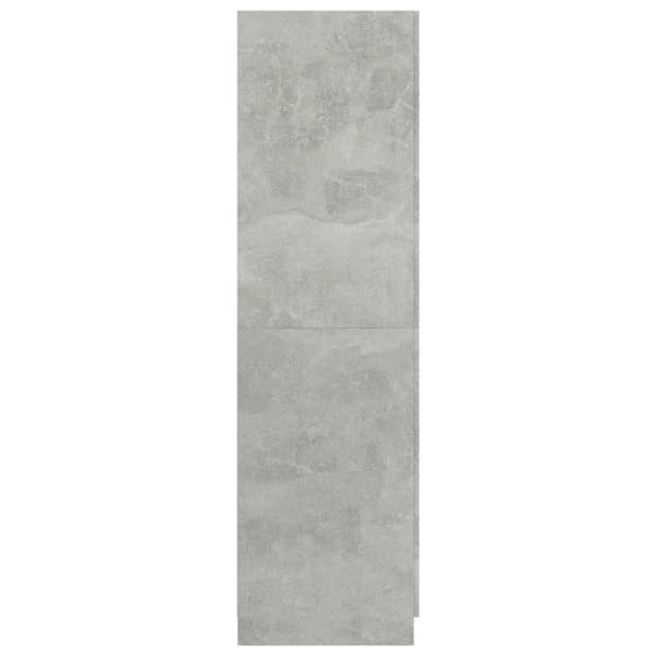 vidaXL klædeskab 80 x 52 x 180 cm spånplade betongrå