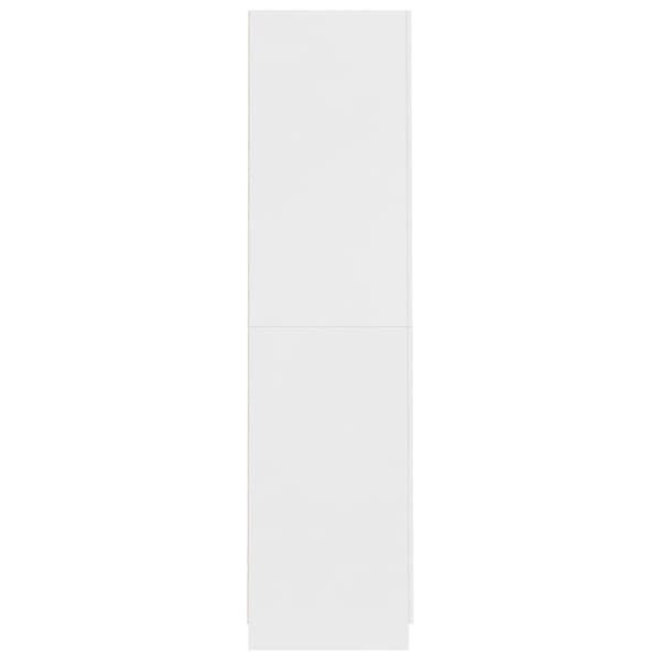 vidaXL Garderobe hvit 90x52x200 cm sponplate