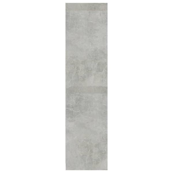 vidaXL Garderobeskap betonggrå 100x50x200 cm sponplate