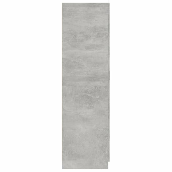 vidaXL Garderobe betonggrå 80x52x180 cm sponplate