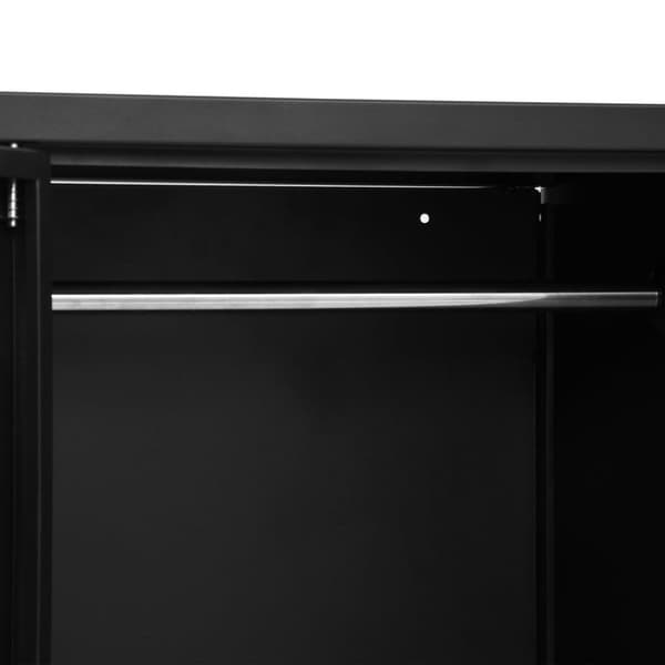 vidaXL Vaatekaappi teollinen musta 90x40x140 cm teräs